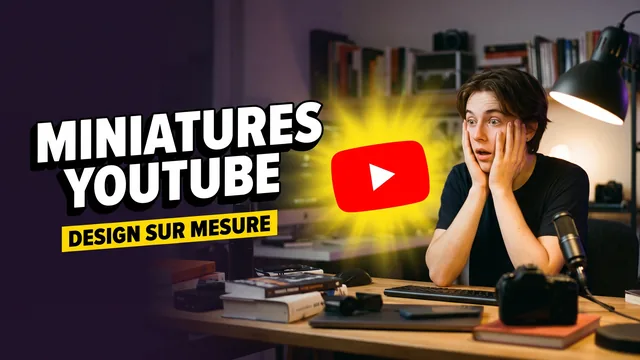 Miniatures YouTube, design sur mesure